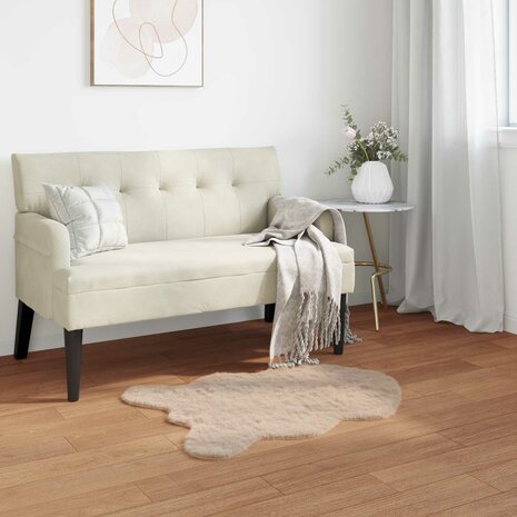 Nep Konijnenbont Tapijt Olite Taupe 60 x 90 cm Polyester 1