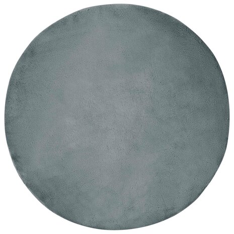 Nep Konijnenbont Tapijt Olite Antraciet &Oslash; 100 cm Polyester 2