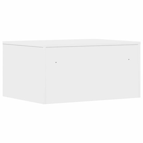 Aan de muur bevestigd bureau Wit 60 x 45 x 30 cm Bewerkt hout 7