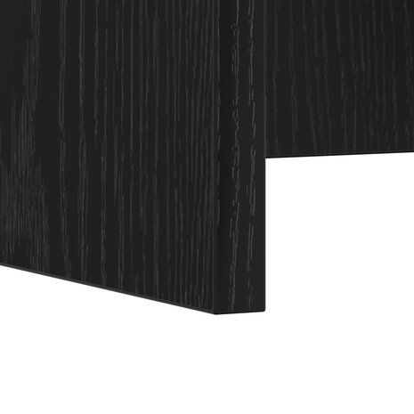 Aan de muur bevestigd bureau Zwart Eiken 60 x 45 x 30 cm 9