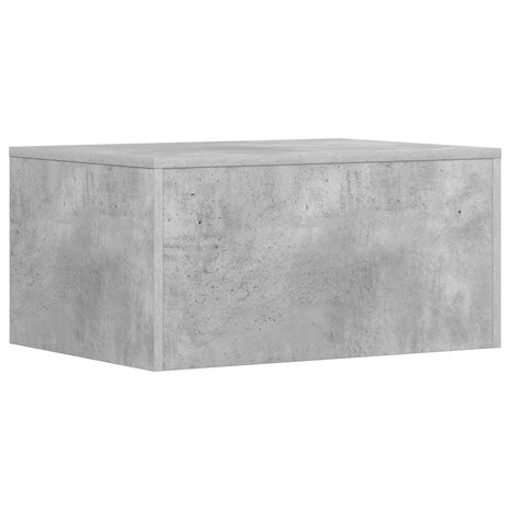 Aan de muur bevestigd bureau Beton Grijs 60 x 45 x 30 cm 7