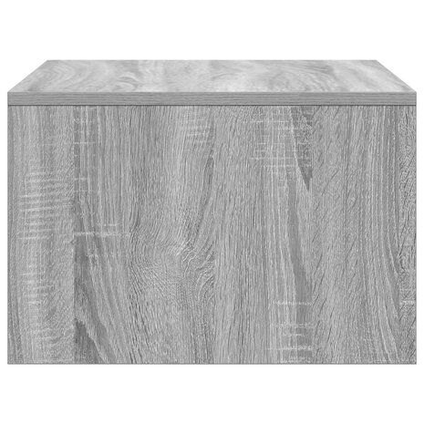 Aan de muur bevestigd bureau Grijs Sonoma 60 x 45 x 30 cm 6