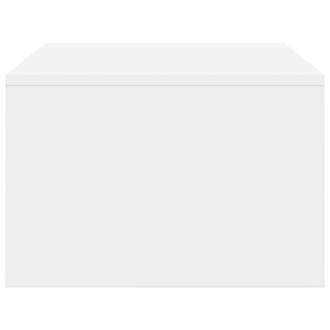 Aan de muur bevestigd bureau Wit 80 x 45 x 30 cm Bewerkt hout 6