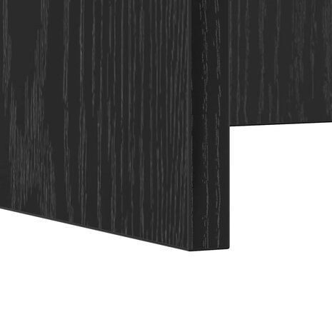 Aan de muur bevestigd bureau Zwart Eiken 80 x 45 x 30 cm 9
