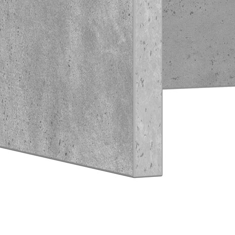 Aan de muur bevestigd bureau Beton Grijs 80 x 45 x 30 cm 9