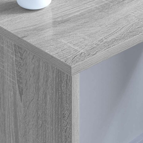 Aan de muur bevestigd bureau Grijs Sonoma 80 x 45 x 30 cm 4
