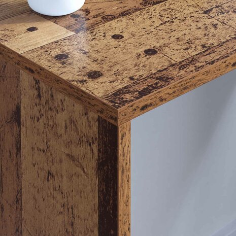 Aan de muur bevestigd bureau Oud Hout 80 x 45 x 30 cm 4