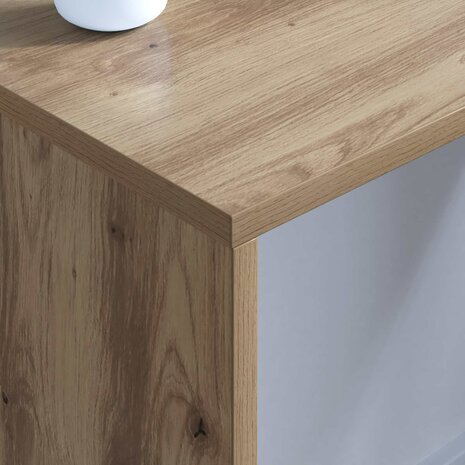 Aan de muur bevestigd bureau Artisan Eiken 80 x 45 x 30 cm 4