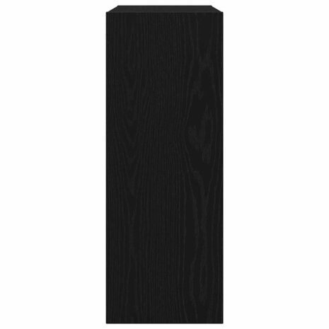 Wandtafel Zwart Eiken 78 x 30 x 80 cm Bewerkt hout 7