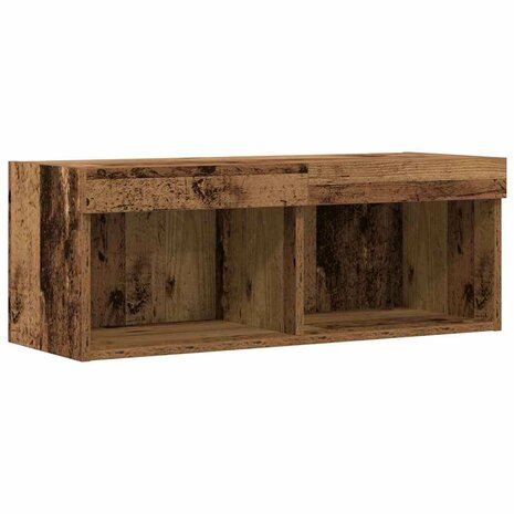 Tv-meubelset Oud hout 80 x 30 x 30 cm Bewerkt hout 7