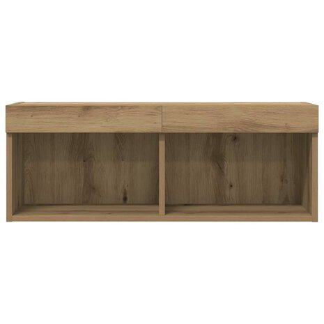 Tv-meubelset artisanaal eikenkleurig 80 x 30 x 30 cm 8