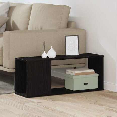 Tv-meubelset Zwart Eiken 80 x 24 x 32 cm Bewerkt hout 4