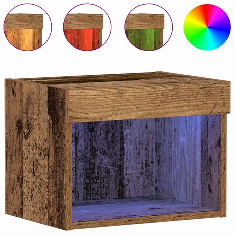 Tv-meubelset Oud Hout 40 x 30 x 30 cm Bewerkt hout 4