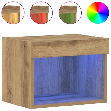 Tv-meubelset Artisan Eiken 40 x 30 x 30 cm Bewerkt hout 4