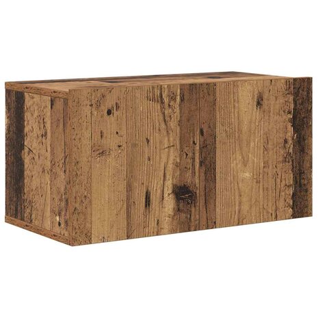 Tv-meubelset Wandgemonteerd Bruin 60 x 30 x 30 cm Bewerkt hout 2