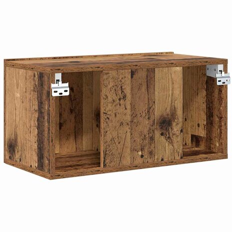 Tv-meubelset Wandgemonteerd Bruin 60 x 30 x 30 cm Bewerkt hout 8
