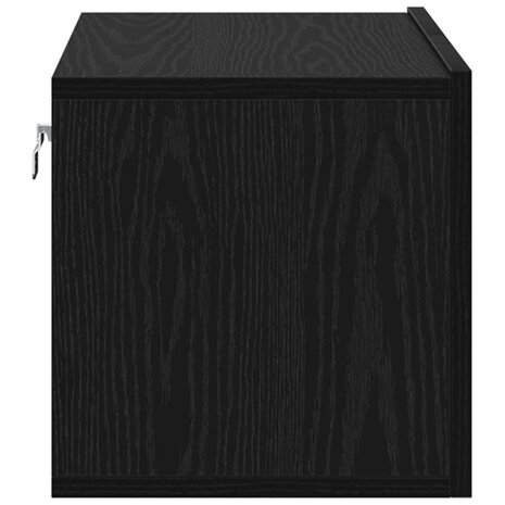 Tv-meubelset Wandgemonteerd Zwart 60 x 30 x 30 cm Bewerkt hout 7