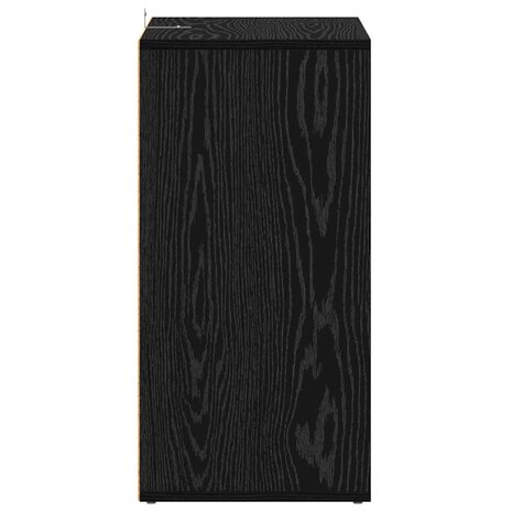 Schoenenkast met plank Zwart Eiken 60 x 35 x 70 cm Bewerkt hout 7