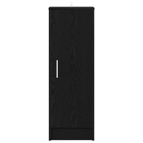 Schoenenkast met plank Zwart Eiken 32 x 35 x 92 cm Bewerkt hout 5