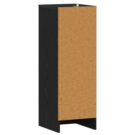 Schoenenkast met plank Zwart Eiken 32 x 35 x 92 cm Bewerkt hout 7