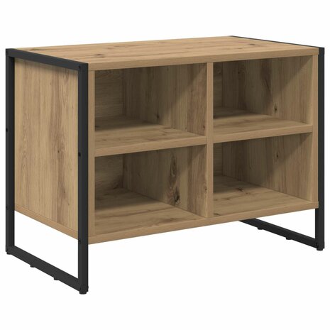 Schoenenkast Ambachtelijk eiken 60 x 35 x 44 cm Bewerkt hout 2