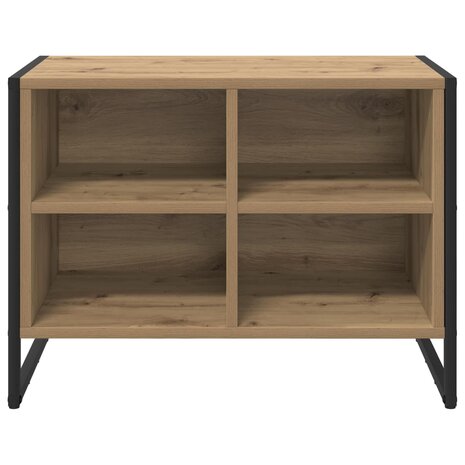 Schoenenkast Ambachtelijk eiken 60 x 35 x 44 cm Bewerkt hout 5