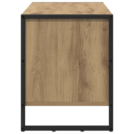 Schoenenkast Ambachtelijk eiken 60 x 35 x 44 cm Bewerkt hout 6