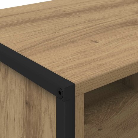 Schoenenkast Ambachtelijk eiken 60 x 35 x 44 cm Bewerkt hout 8