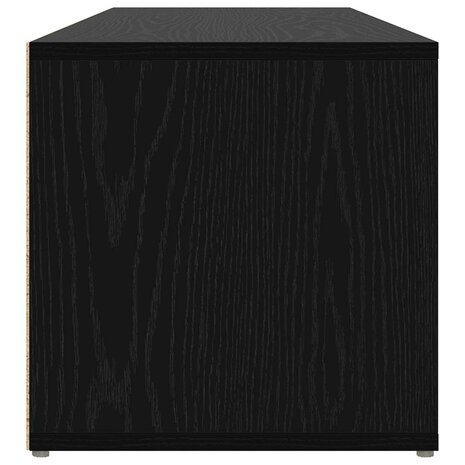 Schoenenbank Zwart Eiken 102 x 35 x 35 cm Bewerkt hout 6