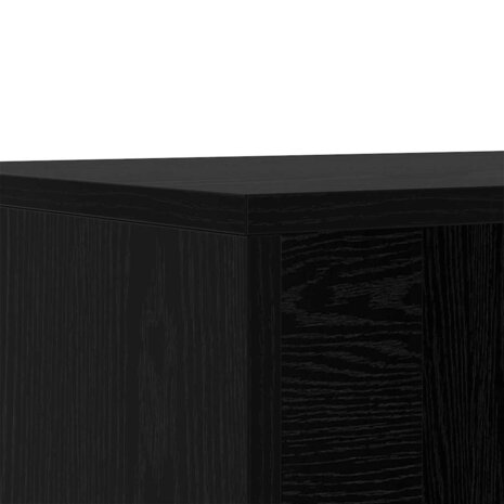 Schoenenbank Zwart Eiken 102 x 35 x 35 cm Bewerkt hout 8