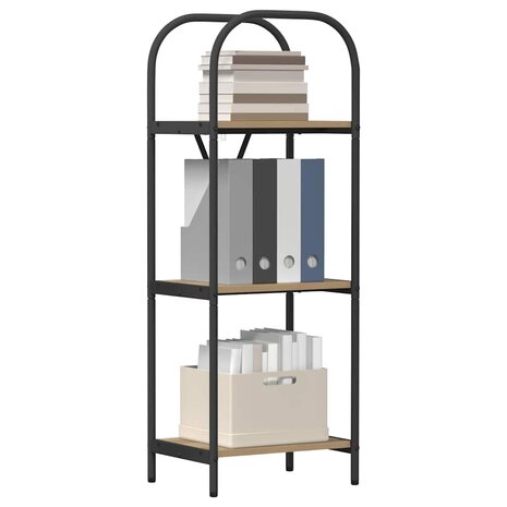 Boekenkast artisanaal eikenkleurig 40 x 30 x 109 cm 3