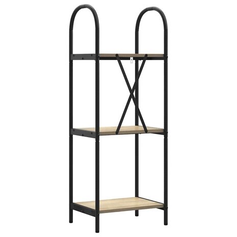 Boekenkast Sonoma eiken 40 x 30 x 109 cm Bewerkt hout 7