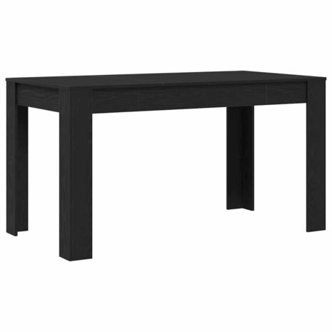 Eettafel Zwart Eiken 140 x 74,5 x 76 cm poly rattan 2