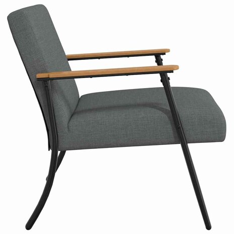 Fauteuil Donkergrijs 59 x 75 x 78 cm Stof 5