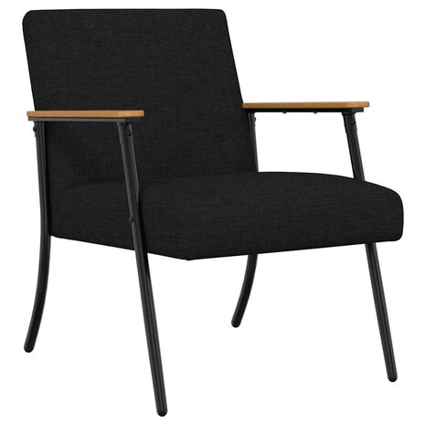 Fauteuil Zwart 59 x 75 x 78 cm Stof 2
