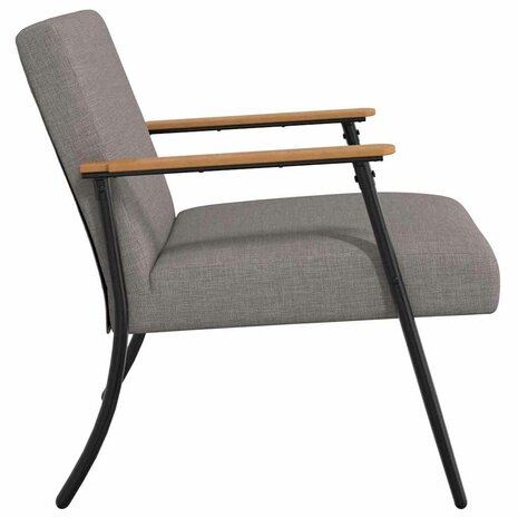 Fauteuil Taupe 59 x 75 x 78 cm Stof 5