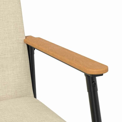 Fauteuil Cr&egrave;me 59 x 75 x 78 cm Stof 8