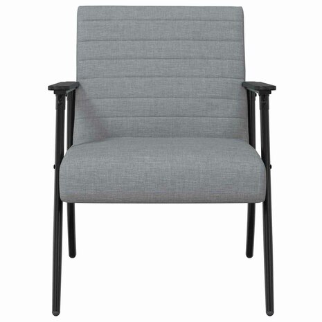 Fauteuil Lichtgrijs 59 x 75 x 78 cm Stof 4