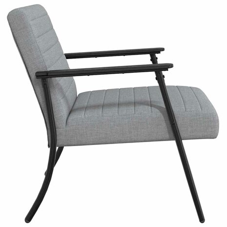 Fauteuil Lichtgrijs 59 x 75 x 78 cm Stof 5