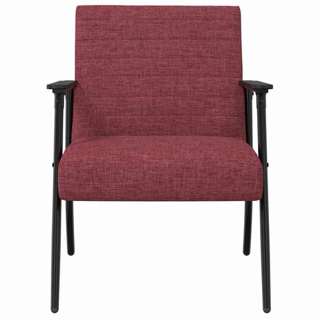 Fauteuil Wijnrood 59 x 75 x 78 cm Stof 4