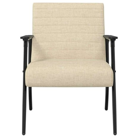 Fauteuil Cr&egrave;me 59 x 75 x 78 cm Stof 4