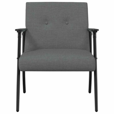 Fauteuil Donkergrijs 59 x 75 x 78 cm Stof 4