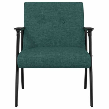 Fauteuil Donkergroen 59 x 75 x 78 cm Stof 4