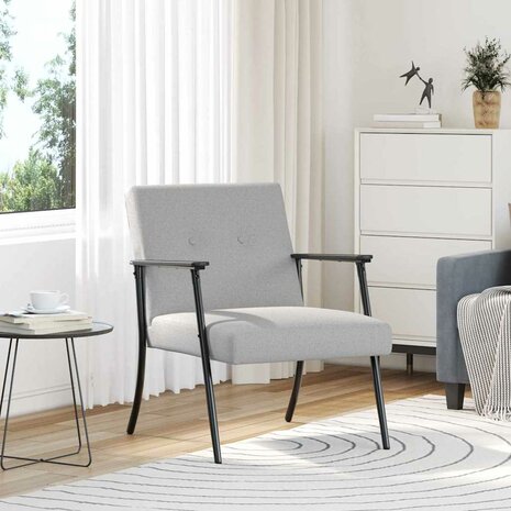 Fauteuil Wolkengrijs 59 x 75 x 78 cm Stof 1