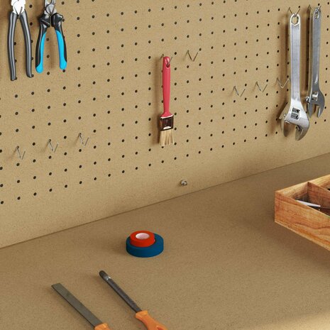 Werkbanken met plank Zwart 81 x 41 x 145 cm Bewerkt hout 4