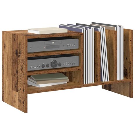Platenkast met plank Oudhout 78.5 x 35 x 45 cm Bewerkt hout 3