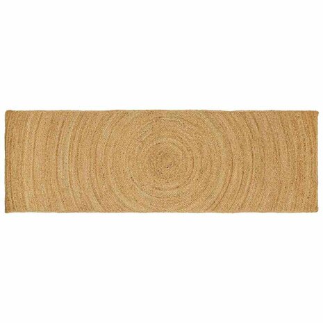 Vloerkleed Bruin 80 x 200 cm Jute 1