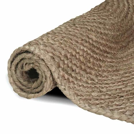 Vloerkleed Grijs 60 x 250 cm Jute 3