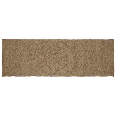 Vloerkleed Grijs 80 x 250 cm Jute 1