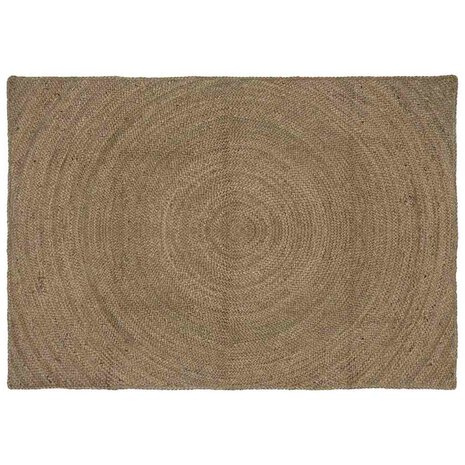 Vloerkleed Grijs 120 x 170 cm Jute 1